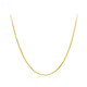 Fat Donglai quality ultra-fine 18k gold necklace for women with fine gold color snake bone gold clavicle O-shaped chain simple sweater chain snake bone necklace + three transfer beads pendant x 2.3g x 4