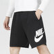 Nike (NIKE) shorts men's pants 2025 summer knitted sports pants breathable casual style running loose basketball lace-up trousers cotton breathable/loose DX0503-010 black M Recommended 120-130Jin [Jin equals 0.5 kg]