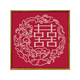 咏幻繁花似锦珍珠喜字数字油画DIY结新婚手工订婚礼物材料包装饰 LL11762全彩喷绘送礼品袋+点钻笔 无需绘画红底画布+珍珠全套材料包 20x20cm加厚实木内框