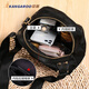 Kangaroo (KANGAROO) bag women's 2024 new crossbody bag women's bag spring and summer crossbody bag Oxford cloth shell bag rucksack black fabric upgraded reinforced wear-resistant back with pull