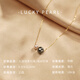 I am lucky enough to have the Tahitian black pearl pendant sea water small light bulb 18K double beads Passepartout transfer necklace young and simple women black beads 8-9mm/white beads 6-6.5mm/18k gold chain