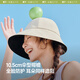 Beneunder side face sun protection hat women's vinyl fisherman hat commuter sun hat anti-UV BM714 black