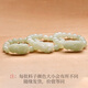 A thousand-year-old jade Hetian jade Pixiu bracelet Men's blue and white jade roadway jade bracelet [green green Pixiu bracelet] QZD2610z