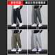Jeanswest casual pants men's autumn and winter new large size loose sports harem leggings sweatpants casual plus velvet thickened long pants men K005 black XL