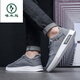 Woodpecker canvas shoes men's shoes for summer breathable and lightweight old Beijing cloth shoes versatile casual board shoes one-legged sports trendy shoes men gray 45