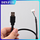 DZYJUSB male touch screen terminal data cable xh2.54/ph2.0/mx1.25/sh1.0 motherboard USB cable black USB male pair XH2.54 4-core 60cm