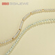 GIGAJEWE light cyan round sphere cut 5mm moissanite necklace sweater necklace holiday gift