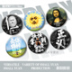 Banda Xiong Caodong hat keine Party-Band in der Band Huichun Dan Rock Team Badge Bars Laser Hirse Badge Dekorative Ornamente CW694 Glossy-58mm Bars