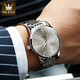 Olevs Swiss Certified Brand Watch Herren Mechanical Watch Vollautomatisch leuchtend wasserdichte Herrenuhr High-End Business Watch Herren Olevs-9928-Steel Strip Grey