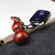 Rosewood kleiner Kürbisauto Schlüsselbund Anhänger für Männer und Frauen grünes Sandelholz Anhänger Kette Paar Bag Hängende Ornamente Geschenk Red Sandelholz Schlüsselbund Gürne 1