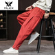 Mlexruisanshao/Ruisanshao Frühling und Sommer reguläre Herren -Chinesische Stil Casual Hosen Dünne Daten Harun Herrenhosen Trend Burgundy + Military Green (zwei 139) 2xl (vorgeschlagenes Gewicht innerhalb von 185 Jin [Jin gleich 0,5 kg]))