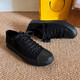 Tehaochuan Summer NUEVA Moda All-Black Casual Board Zapatos Zapatos de lona transpirables para el partido Sports Sports Student Anti-Slip y Wear Resistente Men's Shoes 6621 All-Black 41