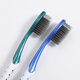 Sanxiao Meijie big head bamboo charcoal soft toothbrush adult household wear high density thin silk soft bristle independent packaging Sanxiao Meijie 719 bamboo charcoal spiral wire 15 pieces