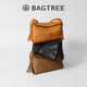 
BAGTREE [Same Model in Celebrity] Bag Tree Milk Box Bag Vegetable Tanned Cowhide New One-Shoulder Crossbody Girls Bag Pillow Hobo Bag Caramel Color-Medium High-end Niche Birthday Gift Women