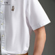 Teenie Weenie Bear Men's Casual Shirt Summer New Business Short-Sleeved Top White Shirt Jacket White L 175