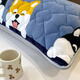 Red Dragonfly Winter Double Couple Style Long Pillow Integrated Long Strip Pillow Parent-Child Large Pillow Core Double Pillow Cover Head Large Pillow Cover Cute Dog [Cotton Milk Fleece is more warmer] Pillow Cover + Pillow Core 48x120cm [1.2 meters bed]