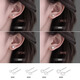 Lnieer999 pure silver freshwater pearl earrings for women anti-blocking needle ear piercing small earrings high-end ear bone nails 2025 earrings 3mm white freshwater pearl earrings 999 pure silver