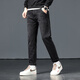 
Yalu men's jeans men's autumn and winter plus velvet thickened men's trousers loose straight and warm high waist fashionable casual elastic middle-aged pants 695-1 black + 695-1 black (2 pieces) 30 (two feet three waist circumference)