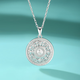 Yuan Shengfu's new PT950 fashionable eight-treasure compass platinum pendant, genuine platinum pendant with the word 