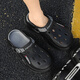 Semir 2025 Été Nouveaux chaussures pour hommes Chaussures de trou décontractées portent des sandales à l'extérieur sans minceur glissante et sandales à deux vêtements pour hommes noirs gris 42-43