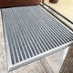 Zunxun outdoor non-slip floor mat stainless steel aluminum alloy dust-proof household high-end entry door carpet door entry door mat door light gray 900MM 600MM
