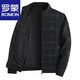 Romon Daddy Jacket Stand Collar Jacket Woolen Spring y Autumn de mediana edad y ancianas
