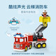 Lego Building Block Assembly Debao 10969 Rettung Feuerwehrauto großer Partikel Baustein Tisch Kinderspielzeug Geburtstagsgeschenk