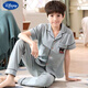 
Disney children's pajamas boys summer short-sleeved trousers thin cotton boys medium-sized children's spring and autumn half-sleeved home clothing set 15242 165 S code [145-155/75Jin [Jin equals about 0.5 kg]]