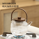 Shangyanfang glass teapot large capacity high temperature resistant home office electric ceramic stove special kettle white teapot flower teapot