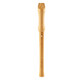 Shanbei Wooden 8-Loch Barock Deutsch Treble Recorder English achtloch Anfänger Grundschüler, die QM8A-27G QM8A-27G Deutsche Höhen 8-Leitung spielen