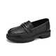 Belle Soft Leather Small Size Женская обувь 313233 Single Thote Single Spens и осень -новый стиль без шлифования ног 33 Работа 34 без усталых ног Loafer маленькие кожаные туфли черные [679 ремней] 32
