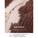 COCOBELLA design sense color block sweater casual jacket fluffy velvet thickened thick needle cardigan MZ967 pink S