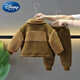 Disney (Disney) boys' winter suit, new velvet and thickened, two sets of cool and handsome baby winter cotton jacket, cotton trousers, jacket, fashionable ginger suit 90