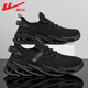 
Warrior official men's shoes summer 2025 new breathable mesh running shoes for men's light shock absorbing sneakers black 41