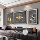Aohan modernes Licht Luxus Wohnzimmer Dekorative Gemälde Fulu Elefant Sofa Hintergrund Wandhänge Malerei einfach