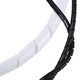 Jingulao PE Plastique Plastic Protection Tube enroulé Fil Fil Protection de protection de la ceinture d'enroulement 16 mm 5 mètres (blanc) KZS-1049