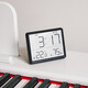 Yuanzu thin magnetic refrigerator kitchen electronic clock student dormitory digital alarm clock multifunctional electronic temperature temperature table clock black 8218 (magnetic/swing/wall hanging)