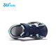 361 Children's Sandals 2025 Summer Boys and Girls 3-12 Years Old Breathable Anti-collision Baotou Beach Sandals Blue 31