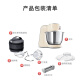 Bosch (Bosch) European complete machine imported household chef machine and dough kneading all-in-one fully automatic multi-functional soft-sound electric mixer commercial cooking machine egg beater cream meat grinder vanilla white [upgraded thin noodles] 1000W-4 large functional accessories