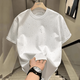 KAZUKI KURAISHI trendy brand fashion light luxury short-sleeved T-shirt for men in summer internet celebrity hot diamond high-end half-sleeved top for men black XL
