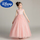 Disney Girls Geburtstag Abendkleid Prinzessin Rock High-End-modische Mädchen Kinder Blumen Kinder Hochzeitskleid Flauschiger Rock Klavier Performance Anzug TW683 Pink 110 cm