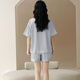 Modal ice silk pajamas for women for summer thin short sleeves 2025 new summer large size with breast pads for outdoor wear 09M16803 XL