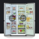 Refrigerador de puerta doble LG 655L, control de temperatura inteligente, conversión de frecuencia lineal de cortina de viento multidimensional, Manhattan Midnight S651MC38