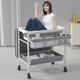 Jiaojing Diaper Table Bathtable Two-in-One Bathtable Bathtable Care Table Newborn Diaper Table Bathtable Bathtable Bed can sit and lie down. Lift Bathtable Bathtable + Small Water Bath