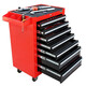 XMSJ OND A TOOL TRICH TROLLEY DRITER FIFYER DES PIÈCES RÉPARATION DE LOCK CABAT TOODE Multiptières Options LA11153 Rouge Tiroir à sept couches Paint Spray Paint LA11732