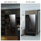 BAIKAILUN frequency conversion wine cabinet dual temperature constant temperature red cabinet home living room ice bar office tea refrigerator double door office thin zero embedded bench embedded freezer embedded glass refrigerator mirror dual temperature red wine + ice bar 112 bottles thick section