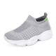 
Multi-sports walking shoes for summer breathable one-foot children's shoes casual shoes running shoes medium-sized children's shoes lightweight mesh shoes black and white 687 size 31
