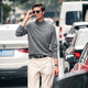 
Mr. Cloth half-high neck thickened pullover cashmere sweater men's 2025 spring and autumn solid color comfortable sweater BT11680 Volcanic ash L (175)