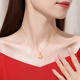 DR GRAFFCARNY gold necklace women's pendant 2025 new 18K color gold clavicle chain for girlfriend's birthday gift Moon Rabbit Necklace