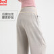 MiiOW Maternity Pants Spring and Autumn Outerwear Pregnancy and Postpartum Casual Wide Leg Pants Glutinous Rice Pants Maternity Clothing Autumn Oatmeal L